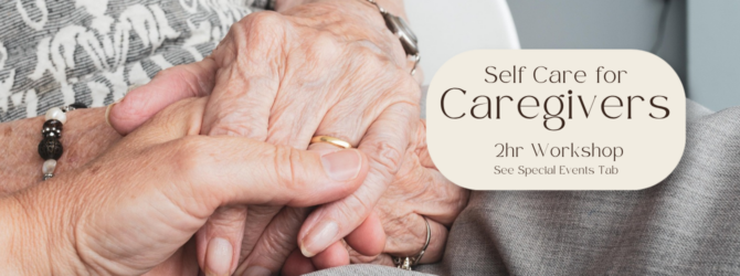 Person holding hand of older lady